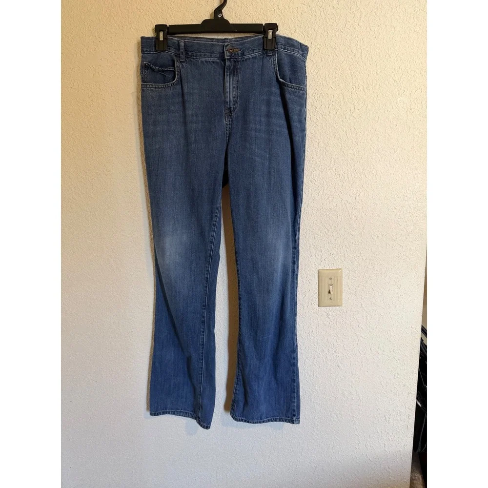 The Childrens Place Boys Blue Bootcut Denim Jeans Husky Size 20‎ Medium Wash